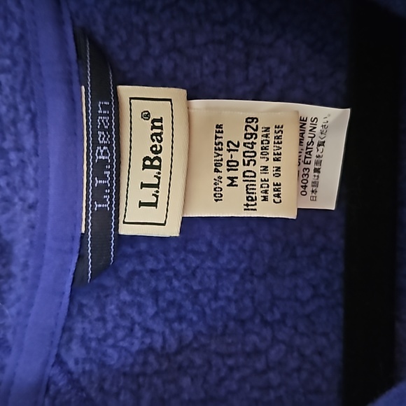 L.L. Bean youth 10/12 hooded zip-up - Picture 5 of 6